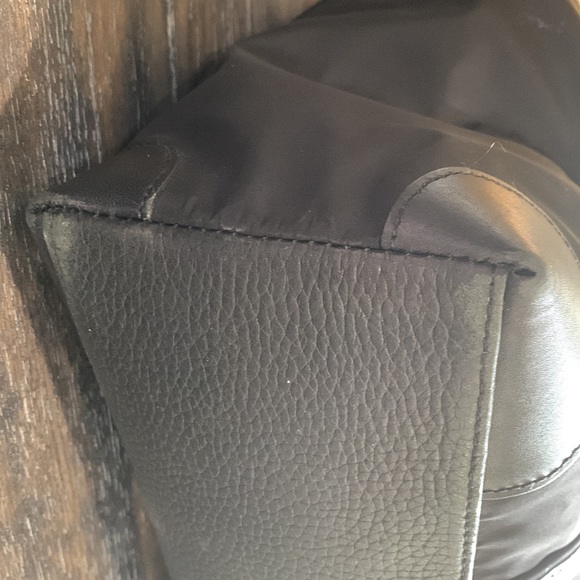 Brighton black nylon tote with leather trim pre loved - Picture 6 of 11